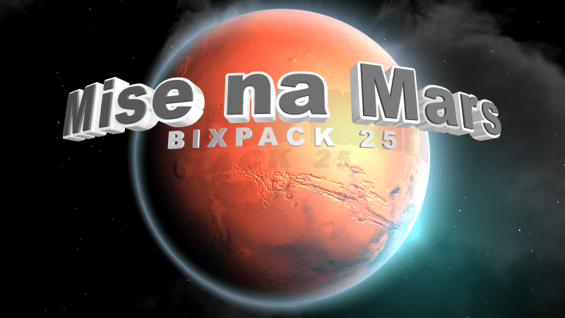 BIXPACK 25: Mise na Mars (Mission to Mars) - animované video šablony pro BluffTitler