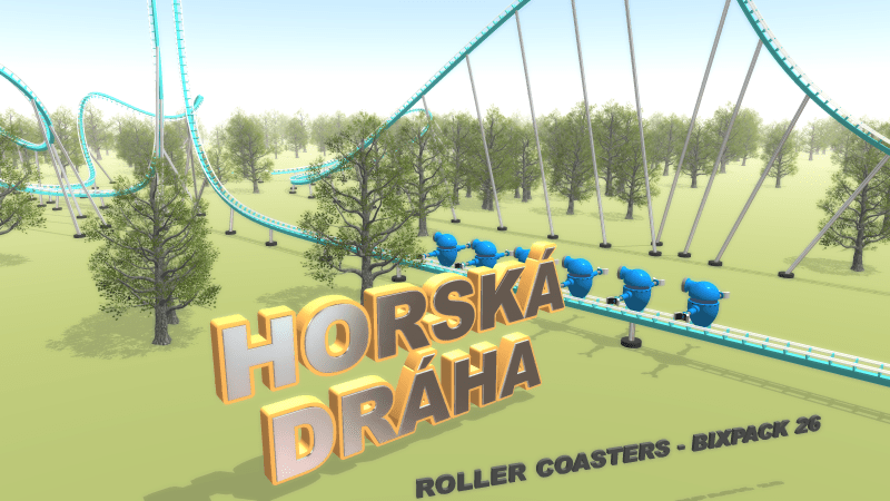 BIXPACK 26: Horská dráha (Roller coasters) - animované video šablony pro BluffTitler