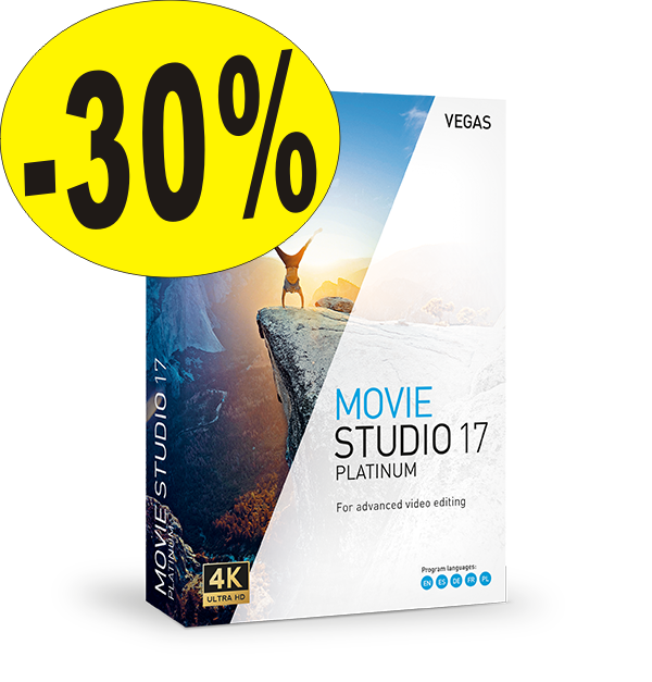 30% SLEVA • Výprodej Vegas MOVIE STUDIO 17 PLATINUM • ERPEA