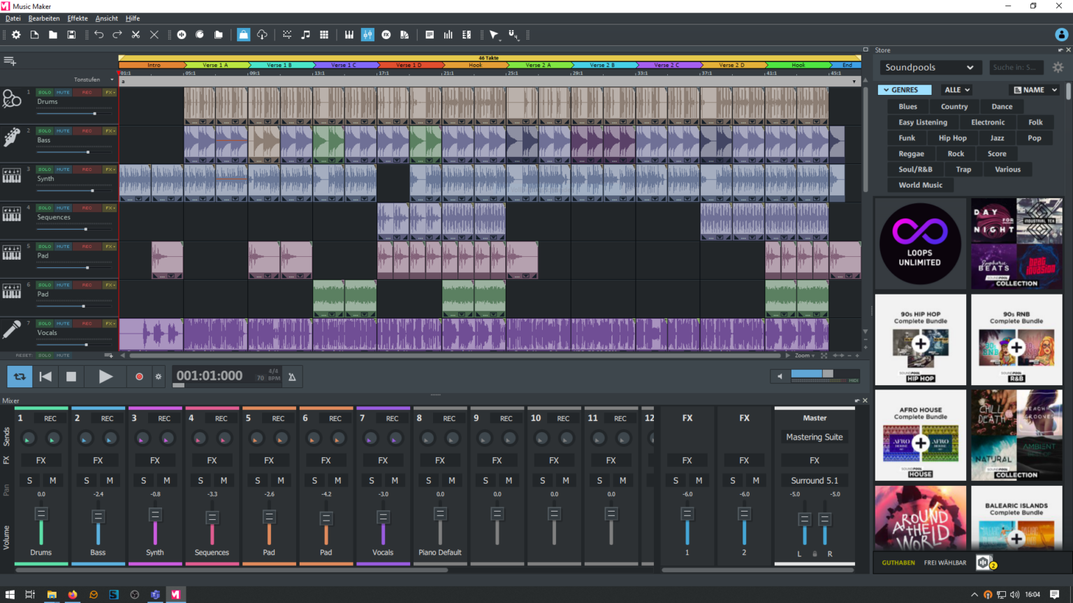 Levný hudební software MAGIX Music Maker 2025 PREMIUM ERPEA.eu