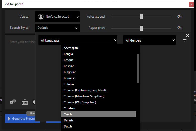 Převod českého textu na mluvené slovo - nová AI funkce ve VEGAS Pro 22 a VEGAS Pro 22 SUITE