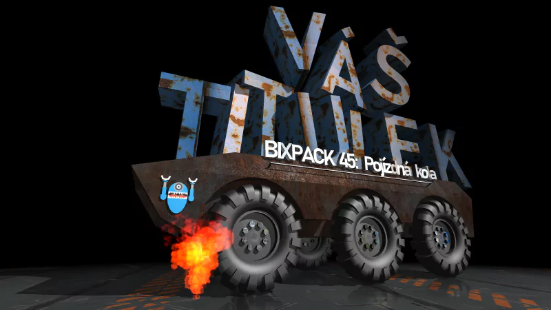 BIXPACK 45: Pojízdná kola (Rolling Wheels) - animované video šablony pro BluffTitler