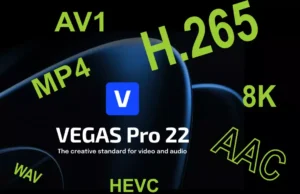 Podporované formáty souborů pro import export ve VEGAS PRO 22
