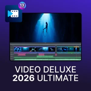 Video deluxe 2026 Ultimate - video editační software s 13 přibalenými bonusy navíc