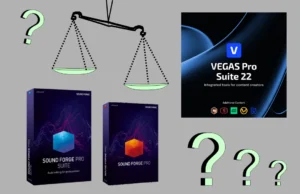 Srovnání SOUND FORGE PRO 18 versus SOUND FORGE PRO 18 Suite versus VEGAS PRO 22 Suite