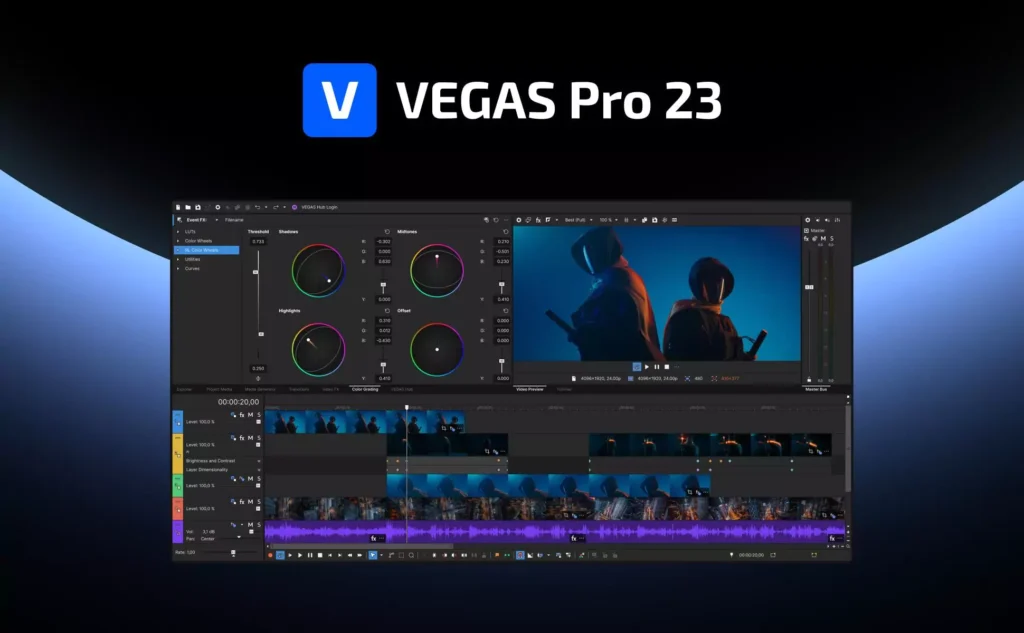 VEGAS PRO 23 - software pro intuitivní, rychlou a kreativní tvorbu videa