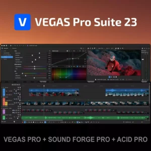 VEGAS PRO 23 SUITE s přibaleným SOUND FORGE PRO, ACID PRO a dalšími bonusy