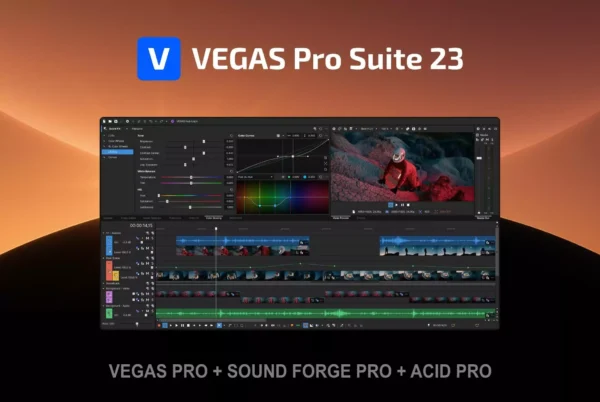 VEGAS PRO 23 SUITE s přibaleným SOUND FORGE PRO, ACID PRO a dalšími bonusy