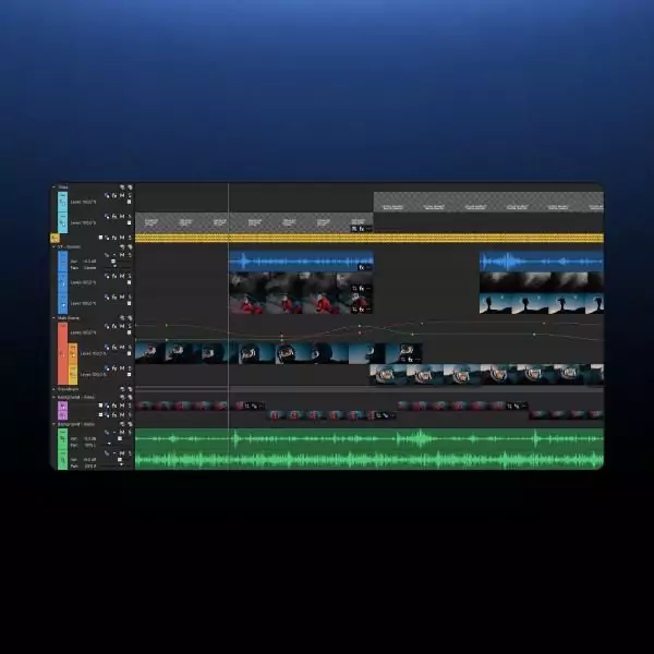 VEGAS PRO 23 - vše potřebné přímo v timeline