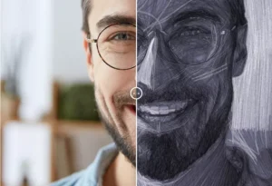 AKVIS Charcoal Video - plugin pro efekty kreslení uhlem a křídou ve videu - ukázka před a po