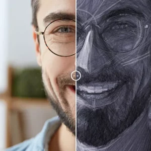 AKVIS Charcoal Video - plugin pro efekty kreslení uhlem a křídou ve videu - ukázka před a po