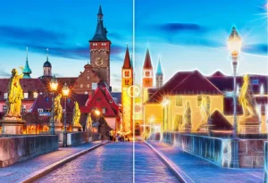 AKVIS Neon Video - plugin pro zářivé neonové efekty ve videu - ukázka před a po