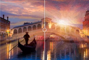 AKVIS OilPaint Video - plugin pro efekty olejomalby ve videu - ukázka před a po