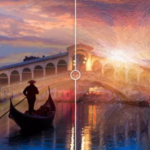 AKVIS OilPaint Video - plugin pro efekty olejomalby ve videu - ukázka před a po