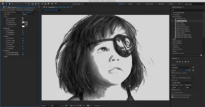 Uživatelské rozhraní video pluginu AKVIS Charcoal Video