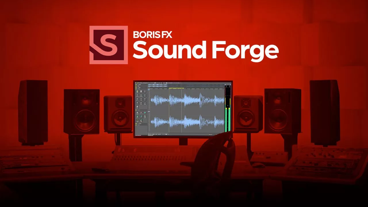 Samostatný audio editor Boris FX Sound Forge pro nahrávání, restaurování, mastering a chirurgicky přesnou editaci zvuku — Přibalen v novém Vegas Pro 2026 Plus od Boris FX i ve Vegas Pro 2026 Ultimate